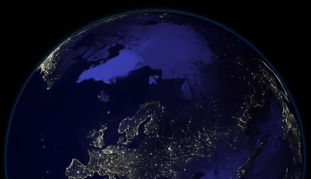 Imagem de fundo, planeta terra visto do espaço